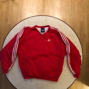 Adidas pullover lined nylon jacket